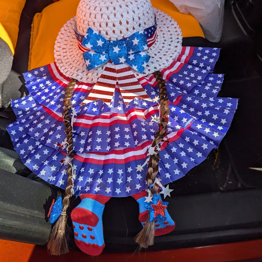 Patriotic Star Dress with Hat and Accessories